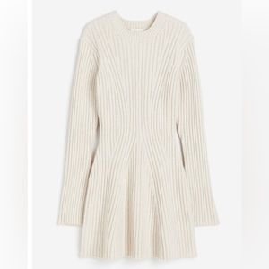Luxurious cream H&M Rib Knit dress